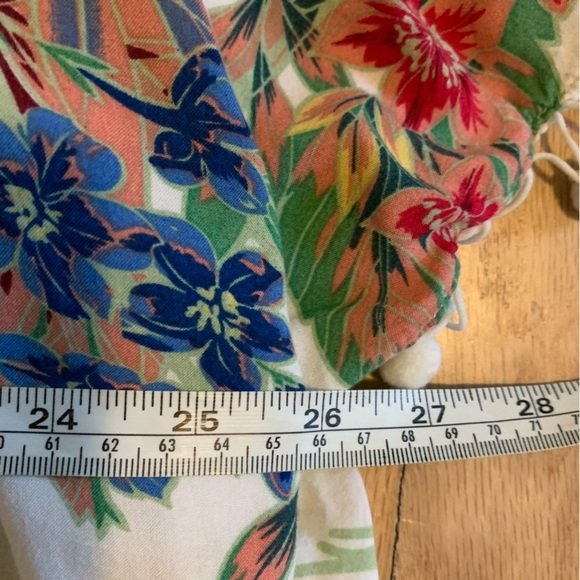Umgee Tropical Floral Open Front Kimono Pom Poms Vacation Resort Size Med Large - Picture 8 of 9
